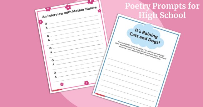 Poetry Prompts for High School